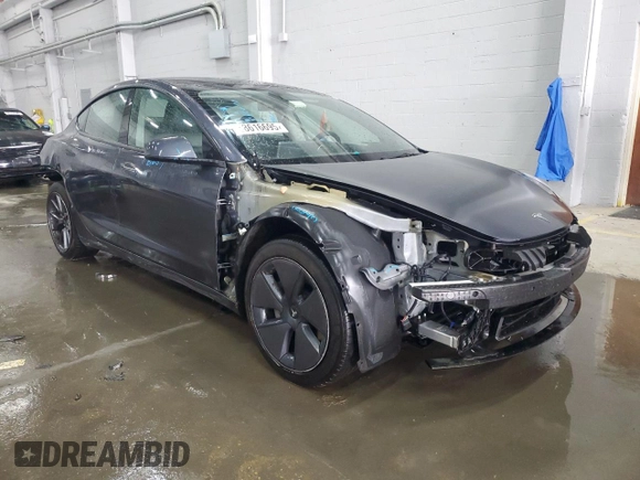 2023 Tesla Model 3 с VIN 5YJ3E1EA6PF655555, выставлен на аукционе Copart как лот 58616695 с пробегом 33 667 миль миль и Списание • Salvage title. История ставок и продаж доступна на DreamBid. Изображение 4.