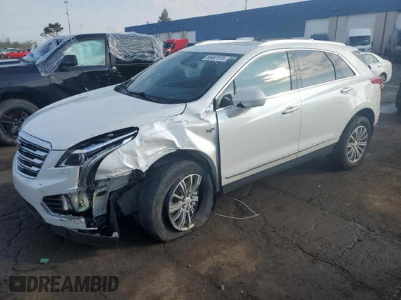 2018 Cadillac XT5 Luxury AWD with VIN 1GYKNDRS2JZ108049, listed as a Copart auction lot 55487815 with 142,632 mi miles and Salvage title. Bid and sale history available at DreamBid. Image 1.