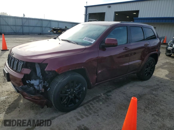 2022 Jeep Grand Cherokee WK Laredo X with VIN 1C4RJFAG5NC150291, listed as a Copart auction lot 82338664 with 72,215 mi miles and Salvage Title. Bid and sale history available at carsss.com. Image 1.