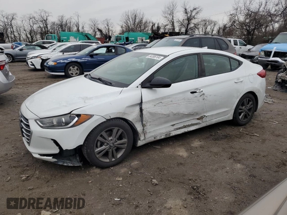 2017 Hyundai Elantra SE with VIN 5NPD84LF9HH119536, listed as a Copart auction lot 84386104 with 91,672 mi miles and Salvage title. Bid and sale history available at DreamBid. Image 1.