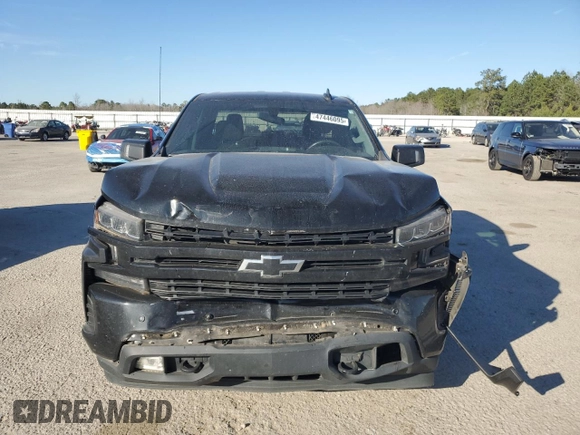 2020 Chevrolet Silverado 1500 RST with VIN 1GCRWDEK6LZ207208, listed as a Copart auction lot 47446095 with 72,865 mi miles and Salvage Title. Bid and sale history available at carsss.com. Image 5.
