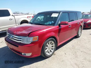 2009 Ford Flex SEL with VIN 2FMDK52C89BA77688, listed as a IAAI auction lot 41763979 with 196,989 mi miles. Bid and sale history available at carsss.com. Image 2.
