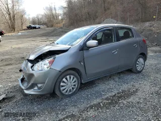2015 Mitsubishi Mirage DE with VIN ML32A3HJ0FH034411, listed as a Copart auction lot 52042155 with 103,119 mi miles and Salvage Title. Bid and sale history available at carsss.com. Image 1.