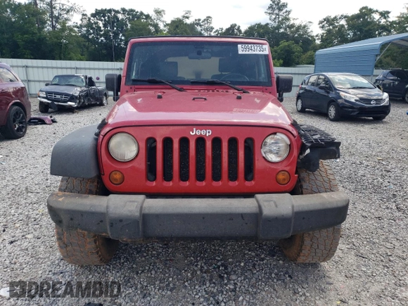 2007 Jeep Wrangler X with VIN 1J4FA24197L185416, listed as a Copart auction lot 59943735 with 147,984 mi miles and Salvage title. Bid and sale history available at DreamBid. Image 5.