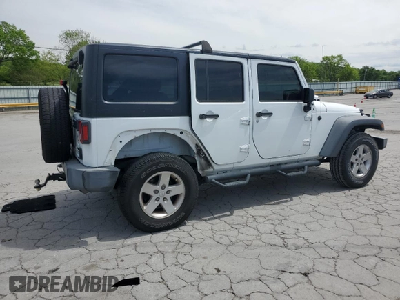 2018 Jeep Wrangler Unlimited Sport S with VIN 1C4BJWDG0JL821471, listed as a Copart auction lot 54175815 with 135,760 mi miles and Clean title. Bid and sale history available at DreamBid. Image 3.