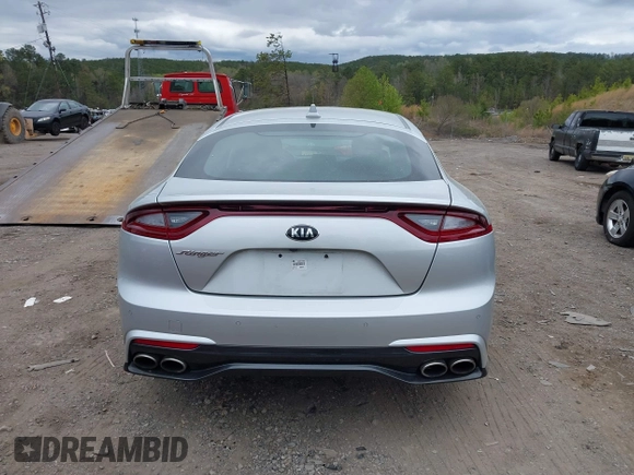 2018 Kia Stinger Premium with VIN KNAE25LA2J6036690, listed as a IAAI auction lot 41838574 with 113,109 mi miles. Bid and sale history available at carsss.com. Image 16.