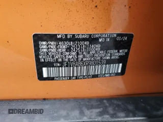 2024 Subaru WRX with VIN JF1VBAB6XR9801539, listed as a Copart auction lot 82862484 with 3,561 mi miles and Salvage Title. Bid and sale history available at carsss.com. Image 12.