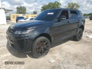 2020 Land Rover Range Rover Sport SVR with VIN SALWZ2RE5LA725837, listed as a Copart auction lot 73932264 with 0 mi miles and Non Repairable. Bid and sale history available at carsss.com. Image 1.