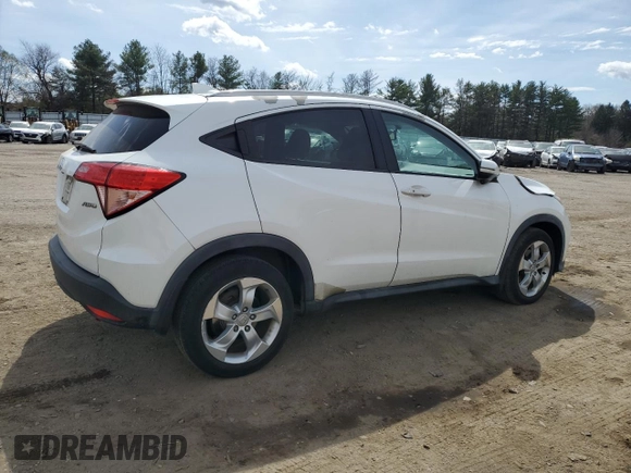 2016 Honda HR-V EX-L w/Navi with VIN 3CZRU6H74GM708995, listed as a Copart auction lot 51014865 with 105,957 mi miles and Salvage Title. Bid and sale history available at carsss.com. Image 3.