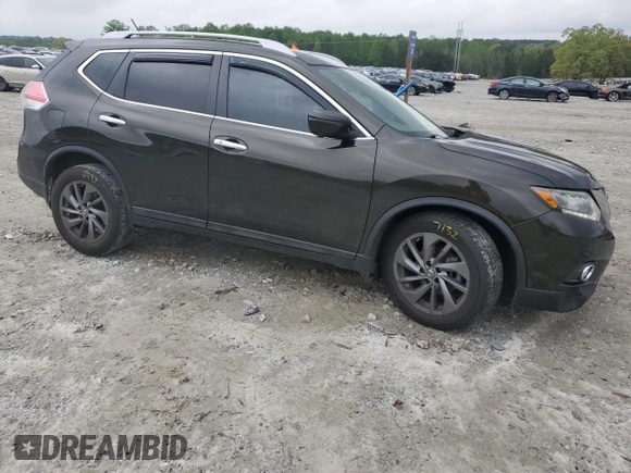 2016 Nissan Rogue SL with VIN 5N1AT2MT5GC794414, listed as a Copart auction lot 52225645 with 77,608 mi miles and Salvage Title. Bid and sale history available at carsss.com. Image 4.