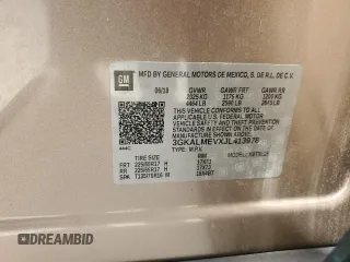 2018 GMC Terrain SLE with VIN 3GKALMEVXJL413978, listed as a Copart auction lot 53974015 with 81,417 mi miles and Salvage Title. Bid and sale history available at DreamBid. Image 13.