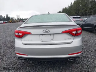 2015 Hyundai Sonata 2.4L Sport with VIN 5NPE34AF3FH167343, listed as a IAAI auction lot 41854584 with 82,853 mi miles. Bid and sale history available at carsss.com. Image 16.