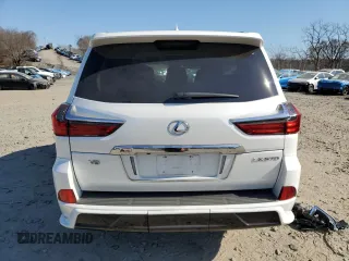 2017 Lexus LX with VIN JTJHY7AX8H4240706, listed as a Copart auction lot 48542445 with 116,807 mi miles and Salvage Title. Bid and sale history available at carsss.com. Image 6.