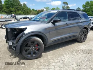 2023 Ford Explorer ST z VIN 1FM5K8GCXPGB39290, wystawiony jako Copart lot #57090365 z przebiegiem 7 411 mil mil oraz Szkoda całkowita • Salvage title. Historia ofert i sprzedaży dostępna na DreamBid. Obrazek 1.