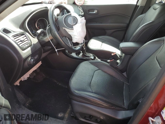 2021 Jeep Compass Limited with VIN 3C4NJDCB2MT504338, listed as a Copart auction lot 55985595 with 19,735 mi miles and Salvage Title. Bid and sale history available at DreamBid. Image 7.