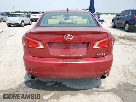 2012 Lexus IS 250 with VIN JTHBF5C2XC5179039, listed as a Copart auction lot 56964635 with 174,438 mi miles and Salvage title. Bid and sale history available at DreamBid. Image 6.