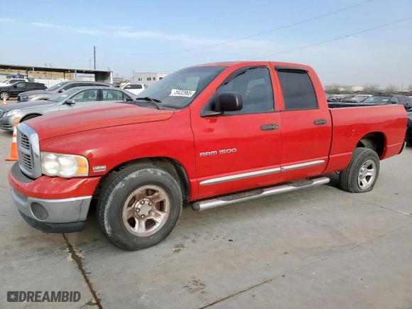 2005 Dodge Ram 1500 SLT with VIN 1D7HA18D25J597687, listed as a Copart auction lot 49432965 with 0 mi miles and Clean Title. Bid and sale history available at carsss.com. Image 1.