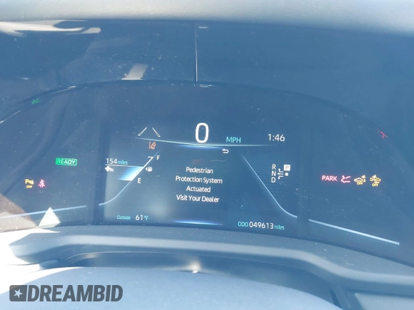2021 Toyota Mirai XLE with VIN JTDAAAAA8MA001248, listed as a IAAI auction lot 41592011 with 49,613 mi miles and . Bid and sale history available at DreamBid. Image 7.