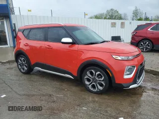 2021 Kia Soul S with VIN KNDJ23AU2M7142171, listed as a Copart auction lot 54244195 with 22,803 mi miles and Salvage Title. Bid and sale history available at DreamBid. Image 4.
