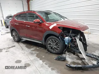 2019 Hyundai Tucson Ultimate with VIN KM8J3CAL2KU005486, listed as a IAAI auction lot 41605303 with 4,033 mi miles. Bid and sale history available at carsss.com. Image 1.