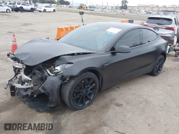 2019 Tesla Model 3 Mid Range with VIN 5YJ3E1EA8KF538083, listed as a IAAI auction lot 41891458 with 46,958 mi miles and . Bid and sale history available at carsss.com. Image 23.