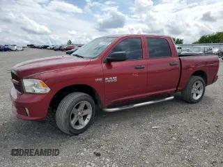 2015 Ram 1500 Express with VIN 1C6RR7KT4FS527122, listed as a Copart auction lot 57916595 with 166,492 mi miles and Salvage title. Bid and sale history available at DreamBid. Image 1.