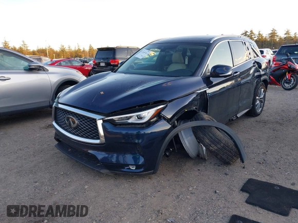 2019 Infiniti QX50 Luxe with VIN 3PCAJ5M32KF132667, listed as a IAAI auction lot 41095763 with 82,549 mi miles and . Bid and sale history available at DreamBid. Image 17.