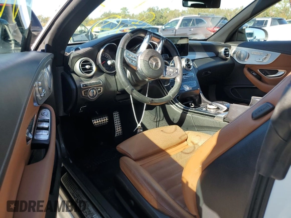 2019 Mercedes-Benz C 43 AMG with VIN WDDWK6EB3KF799425, listed as a Copart auction lot 77423024 with 15,130 mi miles and Non repairable. Bid and sale history available at DreamBid. Image 8.
