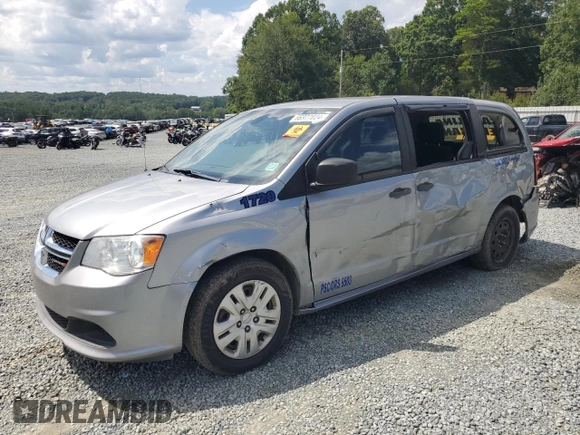 2019 Dodge Grand Caravan SE with VIN 2C4RDGBG1KR585873, listed as a Copart auction lot 66977024 with 281,309 mi miles and Salvage Title. Bid and sale history available at DreamBid. Image 1.