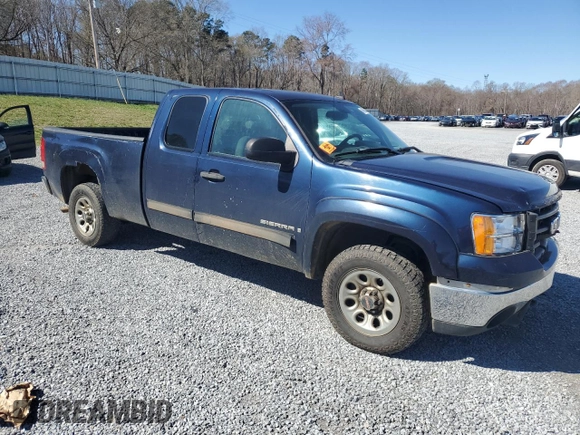 2007 GMC Sierra 1500 SLE1 with VIN 2GTEC19C971711856, listed as a Copart auction lot 49693165 with 329,400 mi miles and Salvage Title. Bid and sale history available at DreamBid. Image 4.