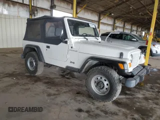 2002 Jeep Wrangler SE with VIN 1J4FA29P12P700276, listed as a Copart auction lot 45109175 with 115,139 mi miles and Salvage Title. Bid and sale history available at DreamBid. Image 4.