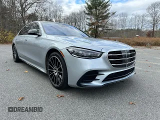 2021 Mercedes-Benz S-Class S 580 with VIN W1K6G7GB8MA039284, listed as a Copart auction lot 51819575 with 77,726 mi miles and Clean Title. Bid and sale history available at carsss.com. Image 2.