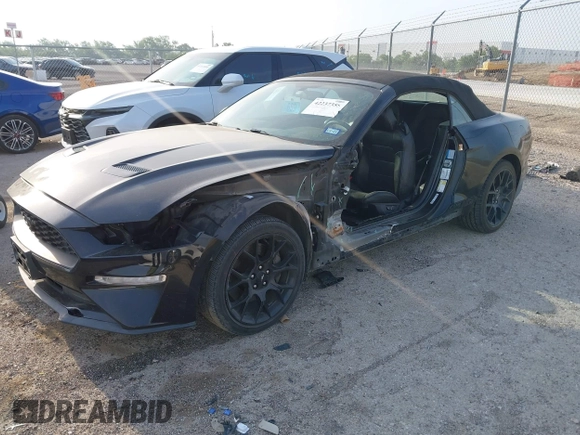 2018 Ford Mustang EcoBoost Premium with VIN 1FATP8UH2J5175707, listed as a IAAI auction lot 42237355 with 88,609 mi miles and . Bid and sale history available at DreamBid. Image 2.