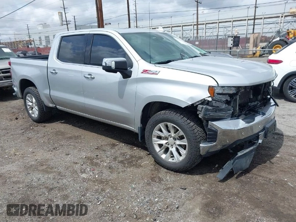 2021 Chevrolet Silverado 1500 LTZ with VIN 3GCUYGED9MG446325, listed as a IAAI auction lot 41926227 with 109,489 mi miles and . Bid and sale history available at DreamBid. Image 1.