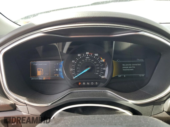 2016 Ford Fusion Titanium with VIN 3FA6P0D9XGR406186, listed as a Copart auction lot 50601175 with 207,220 mi miles and Salvage title. Bid and sale history available at DreamBid. Image 9.