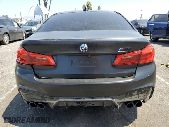 2020 BMW M5 Competition with VIN WBSJF0C02LB449079, listed as a Copart auction lot 68273734 with 0 mi miles and Salvage Title. Bid and sale history available at carsss.com. Image 6.
