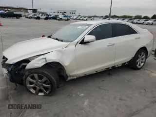 2014 Cadillac ATS Luxury RWD with VIN 1G6AB5RXXE0107482, listed as a Copart auction lot 77848694 with 143,278 mi miles and Salvage Title. Bid and sale history available at carsss.com. Image 1.
