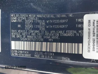2016 Toyota Sienna L with VIN 5TDZK3DC7GS721298, listed as a IAAI auction lot 41727005 with 169,282 mi miles and . Bid and sale history available at DreamBid. Image 9.