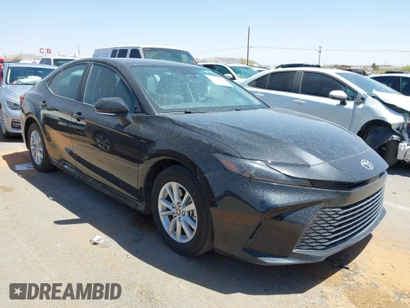 2025 Toyota Camry LE with VIN 4T1DAACK9SU522182, listed as a IAAI auction lot 42048972 with 18,498 mi miles and . Bid and sale history available at DreamBid. Image 1.
