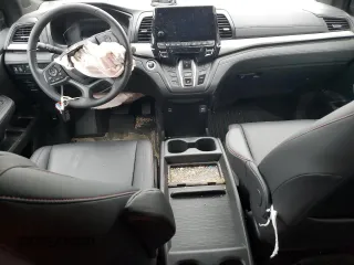2023 Honda Odyssey Sport with VIN 5FNRL6H75PB076828, listed as a Copart auction lot 81777114 with 8,295 mi miles and Salvage Title. Bid and sale history available at carsss.com. Image 8.