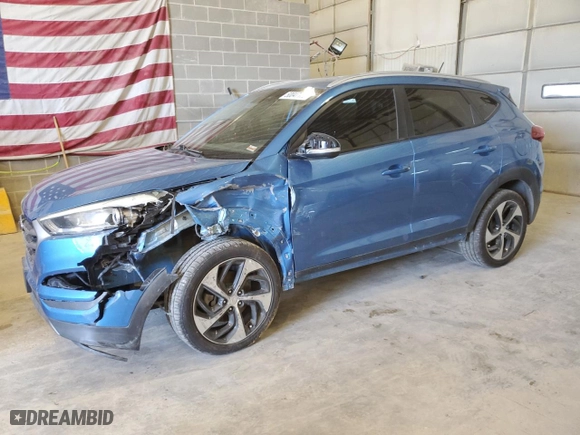 2016 Hyundai Tucson Limited with VIN KM8J3CA25GU047150, listed as a Copart auction lot 50047175 with 117,541 mi miles and Salvage Title. Bid and sale history available at carsss.com. Image 1.