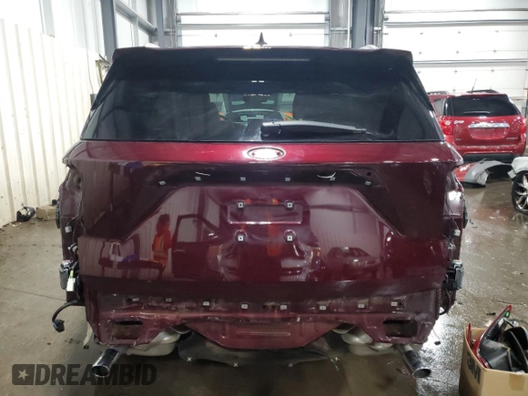 2022 Ford Explorer Platinum with VIN 1FM5K8HW4NNA06011, listed as a Copart auction lot 84296524 with 51,429 mi miles and Salvage Title. Bid and sale history available at carsss.com. Image 6.