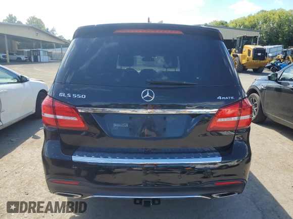 2017 Mercedes-Benz GLS 550 with VIN 4JGDF7DE7HA904797, listed as a Copart auction lot 70669814 with 75,145 mi miles and Salvage Title. Bid and sale history available at DreamBid. Image 6.