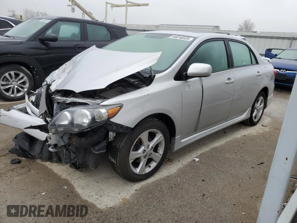 2011 Toyota Corolla L with VIN 2T1BU4EE9BC611081, listed as a Copart auction lot 44016535 with 137,193 mi miles and Salvage Title. Bid and sale history available at carsss.com. Image 1.