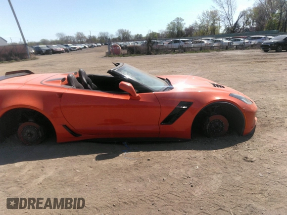 2019 Chevrolet Corvette with VIN 1G1YP3D63K5606115, listed as a IAAI auction lot 42115984 with 38,512 mi miles and . Bid and sale history available at DreamBid. Image 13.