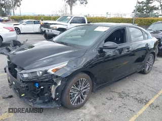 2023 Kia Forte GT-Line with VIN 3KPF54AD1PE652633, listed as a IAAI auction lot 41776227 with 16,915 mi miles. Bid and sale history available at carsss.com. Image 2.