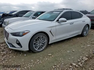 2020 Genesis G70 2.0T with VIN KMTG34LA1LU063284, listed as a Copart auction lot 53615495 with 136,230 mi miles and Clean Title. Bid and sale history available at carsss.com. Image 1.