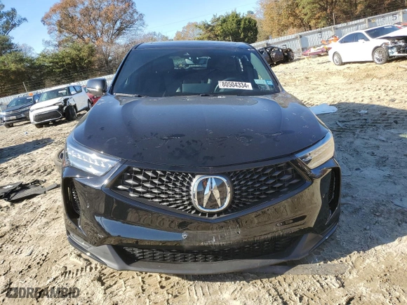 2024 Acura RDX w/A-Spec Package with VIN 5J8TC2H63RL006719, listed as a Copart auction lot 80504334 with 7,496 mi miles and Salvage Title. Bid and sale history available at carsss.com. Image 5.