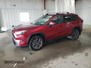 2024 Toyota RAV4 Hybrid XLE Premium with VIN 2T3B6RFV0RW073893, listed as a Copart auction lot 51831515 with 26,905 mi miles and Salvage Title. Bid and sale history available at carsss.com. Image 1.