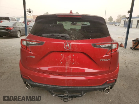 2020 Acura RDX w/A-Spec Pkg with VIN 5J8TC1H69LL001722, listed as a Copart auction lot 47901365 with 49,825 mi miles and Salvage Title. Bid and sale history available at carsss.com. Image 6.